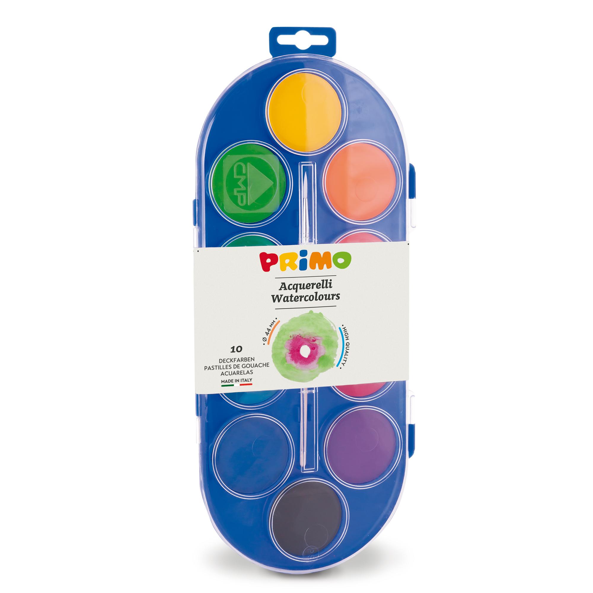 Acquerelli in scatola di plastica