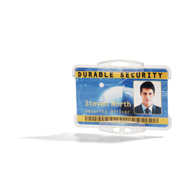 DURABLE - Porta badge - per 54 x 85 mm - trasparente (pacchetto di 10)
