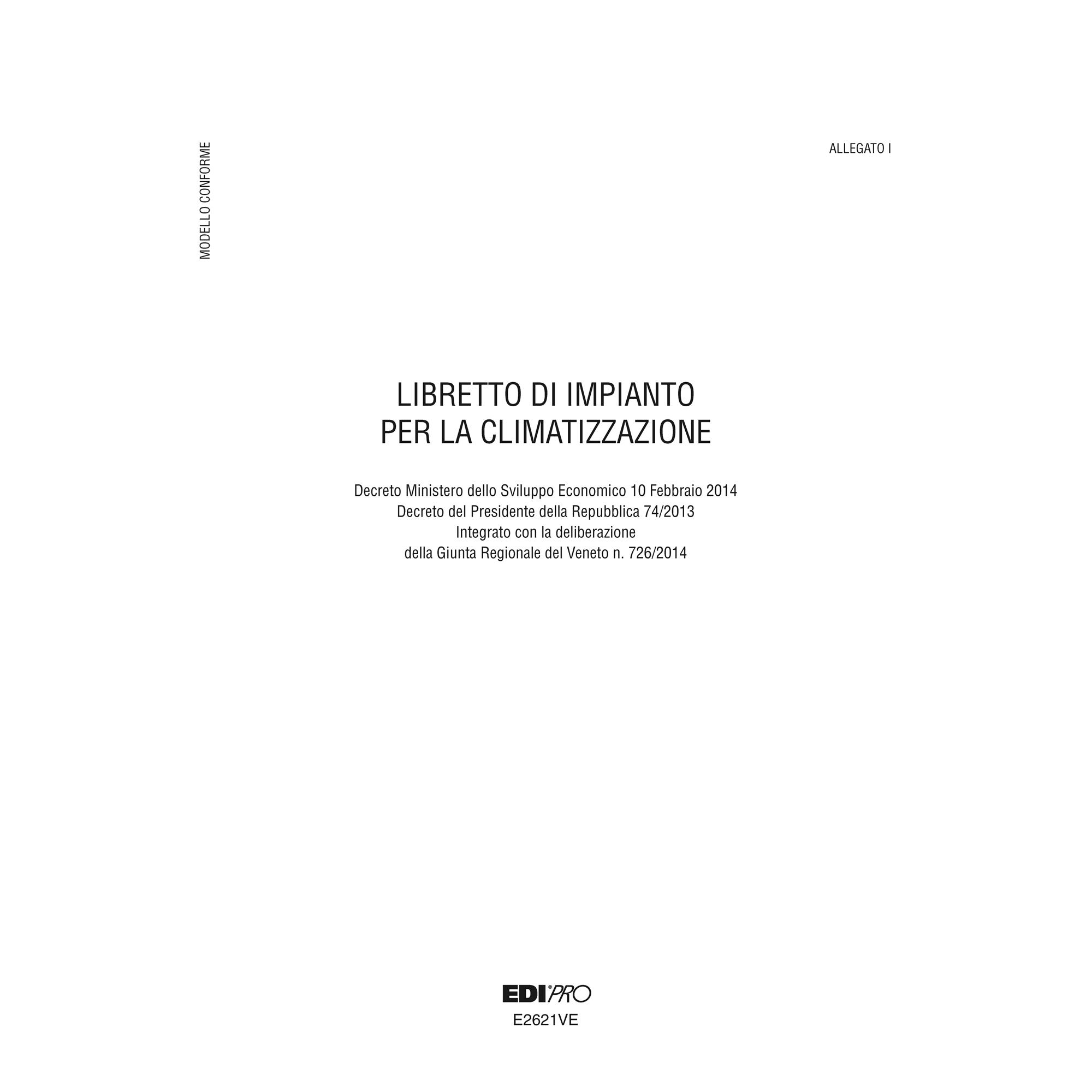 Libretto impianto climatizzazione Veneto - 297 x 210mm …