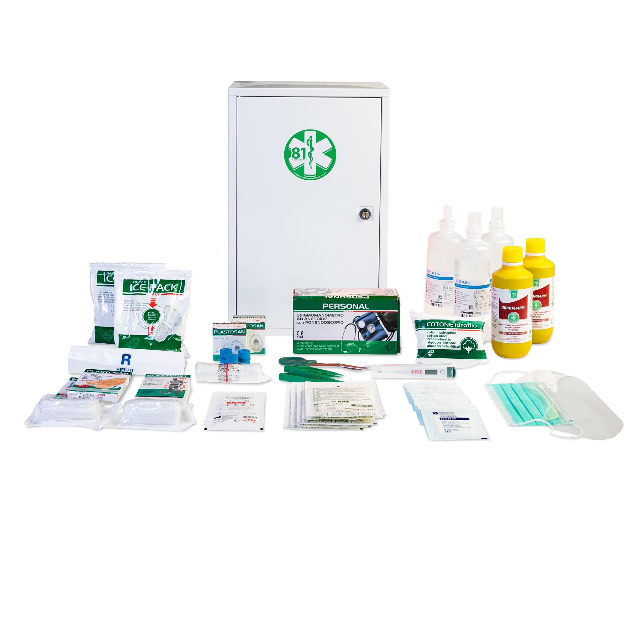 KIT PRONTO SOCCORSO ALL. 1 - armadietto metallo
