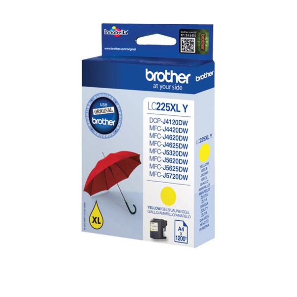 Brother - Cartuccia - Giallo - LC225XLY- 1200 pag