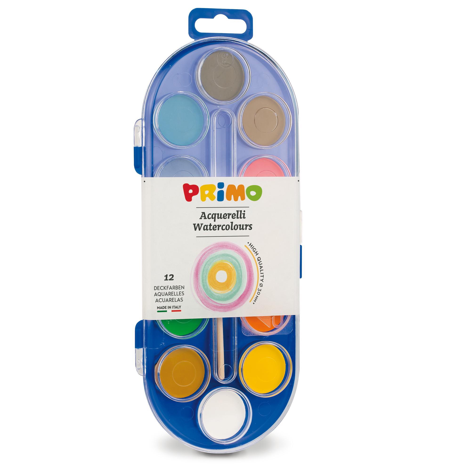 Acquerelli in scatola di plastica