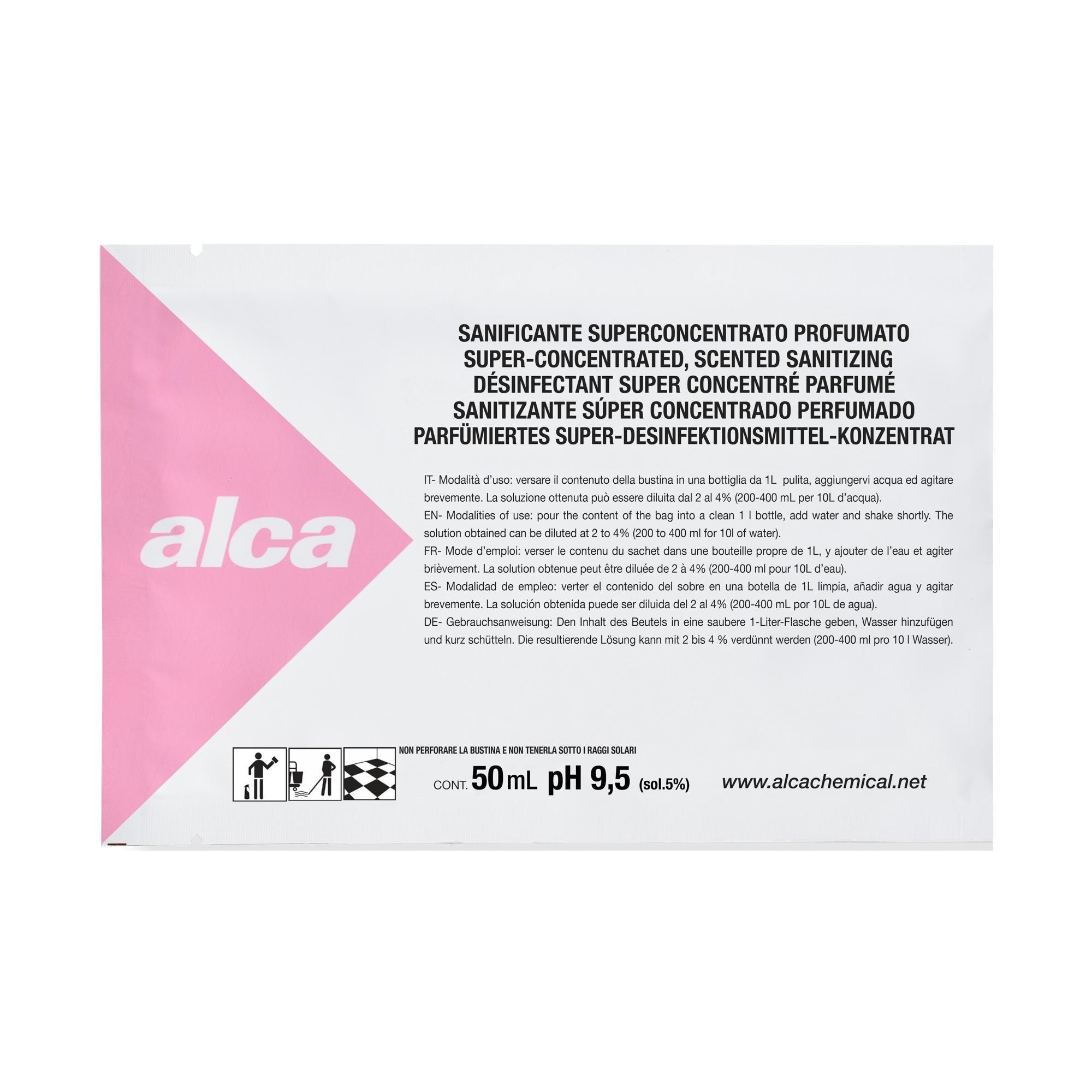 Igienizzante Linea Monodose - super concentrato/profumato - Alca - bustina da 50 ml