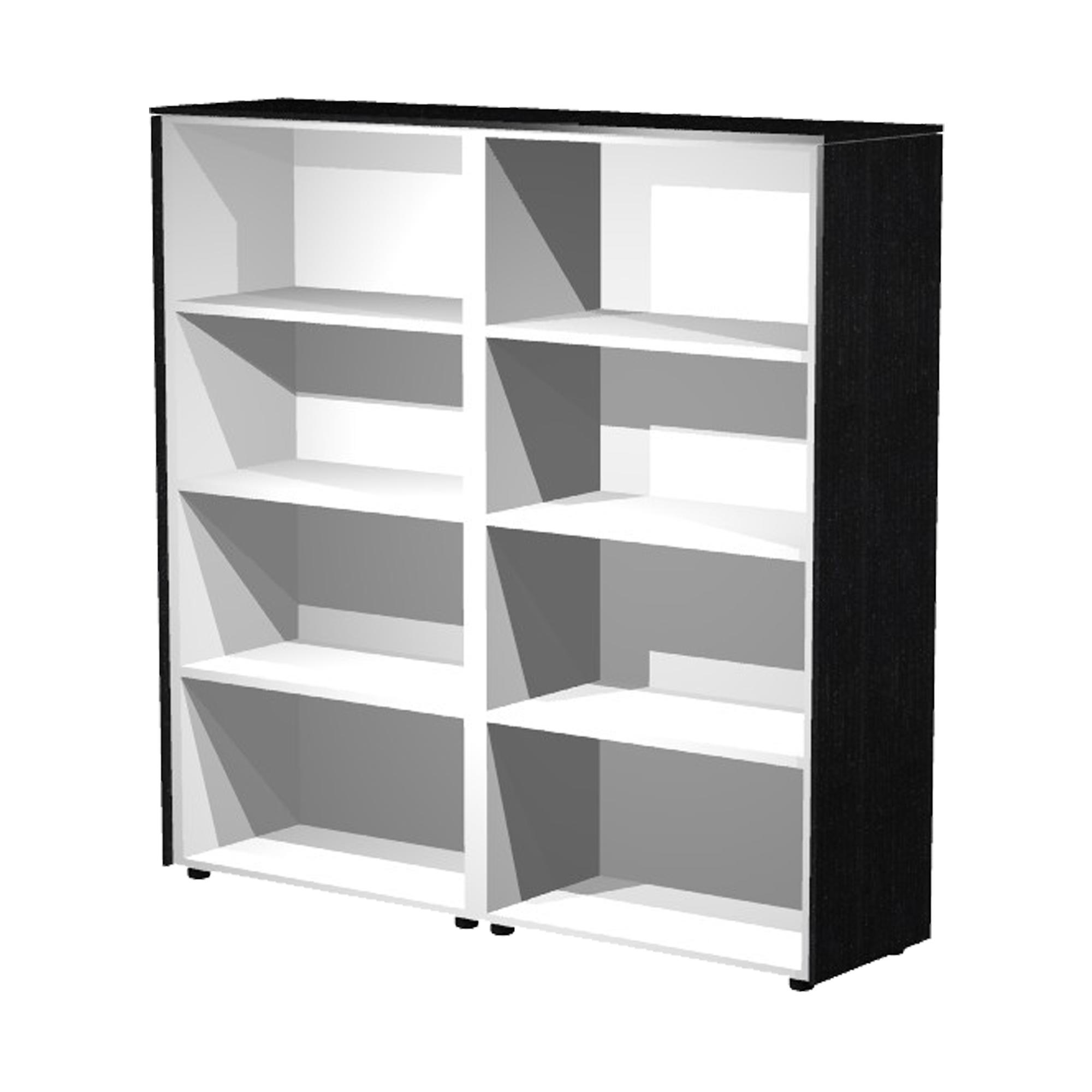 Coppia Prestige - mobili medio alti a giorno  - 162,8 x 43 x 158,2 cm - nero venato