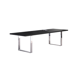 Tavolo riunioni Prestige Metal - 220 x 100 x 74 cm - nero venato