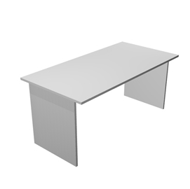 Scrivania Easy - lineare - 80 x 80 x 72 cm - bianco