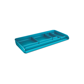 Vaschetta portacancelleria Mydesk - 26,1 x 12,5 x 2,8 cm - turchese - Arda