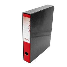 Registratore Kingbox - dorso 5 cm - protocollo 23 x 33 cm - rosso - Starline