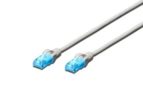 DIGITUS CAVO DI RETE UTP CAT 5E 2 X M RJ-45 NON SCHERMATO 10 MT GRIGIO