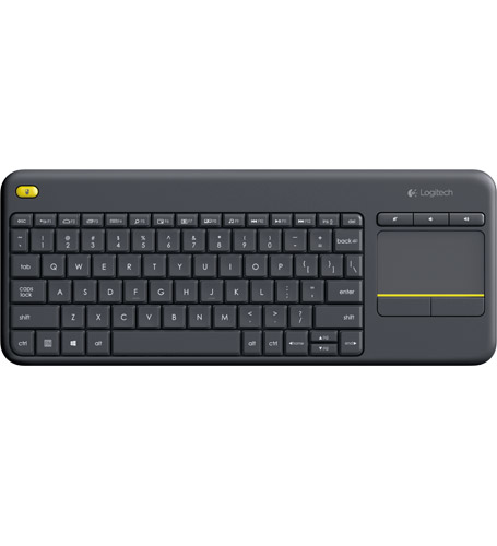 Logitech Wireless Touch Keyboard K400 Plus - Tastiera - senza fili - 2.4 GHz - italiana - nero