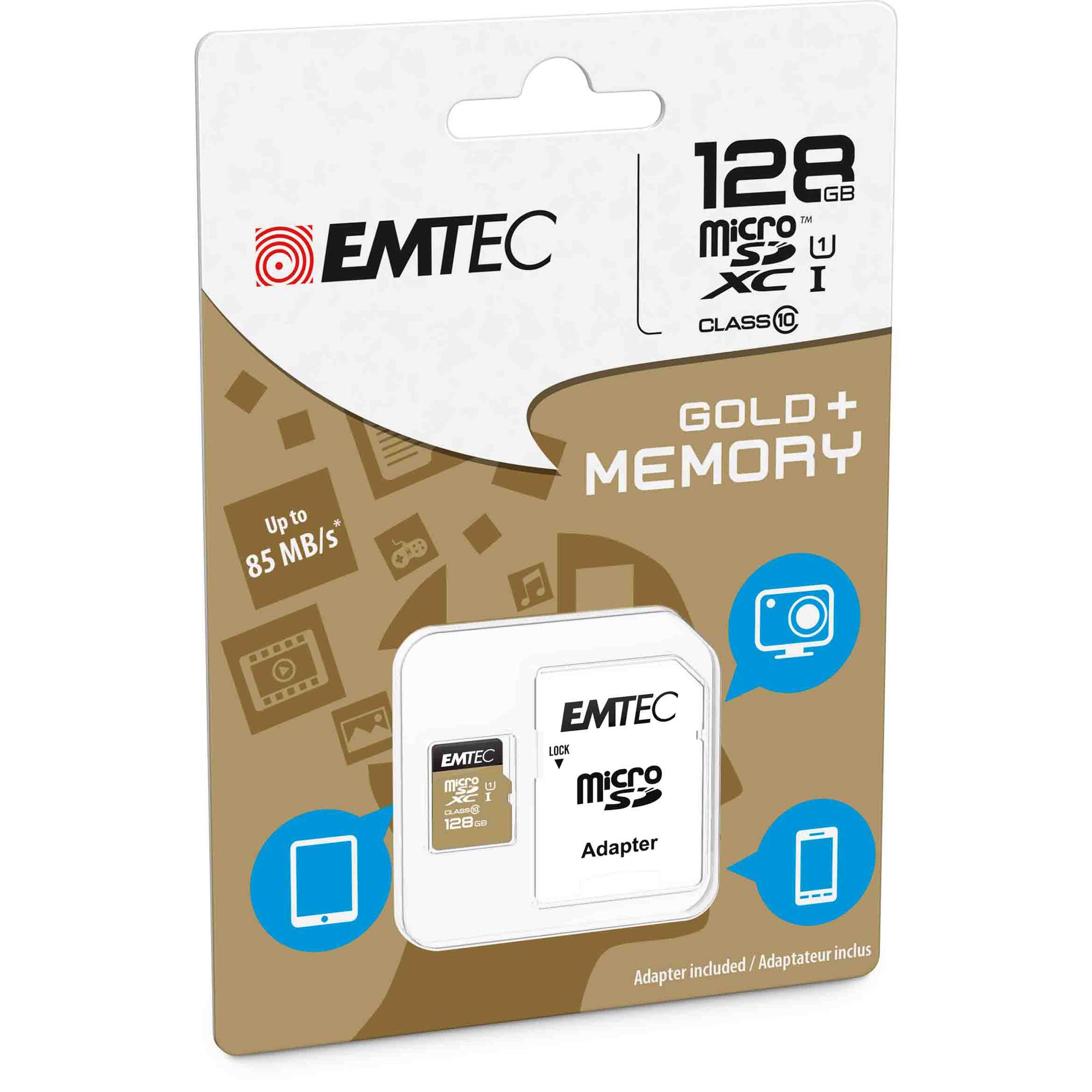 Emtec - Micro SDXC Class 10 Gold + …