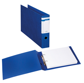 Raccoglitore Stelvio F - 30 x 22 cm album - 2 anelli a D 40 mm - dorso 6 cm - blu - Sei Rota