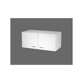 Sopralzo per armadi modulari - a 2 ante - 90 x 45,8 x 40 cm - bianco - Artexport