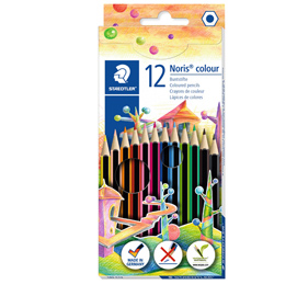 Matite colorateNoris Colour - in wopex - colori assortiti - Staedtler - astuccio 18 pezzi