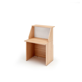Modulo Prestige reception sopralzo/desktop - 80 x 76,1 x 117 cm - ciliegio arabis/bianco - Artexport