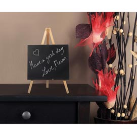 Mini Lavagna con cavalletto nero - 24,4 x 15 cm - nero - Securit