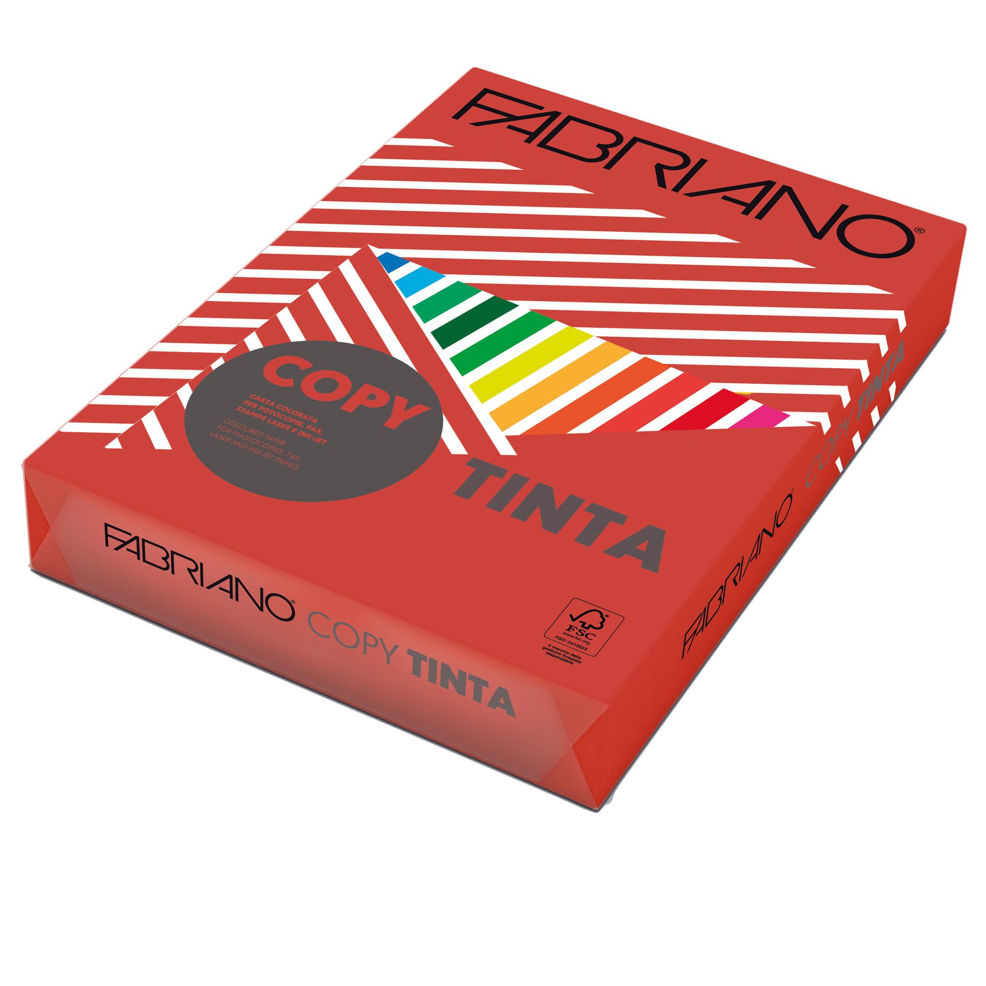 FabrianoColore - A3 - 160 gr - colori forti rosso - Fabriano - conf. 125 fogli