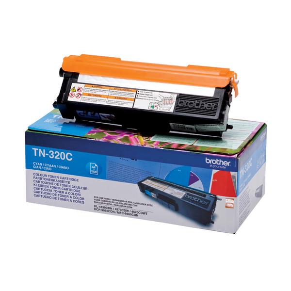 Brother TN320C - Ciano - originale - cartuccia toner - per Brother DCP-9055, DCP-9270, HL-4140, HL-4150, HL-4570, MFC-9460, MFC-9465, MFC-9970