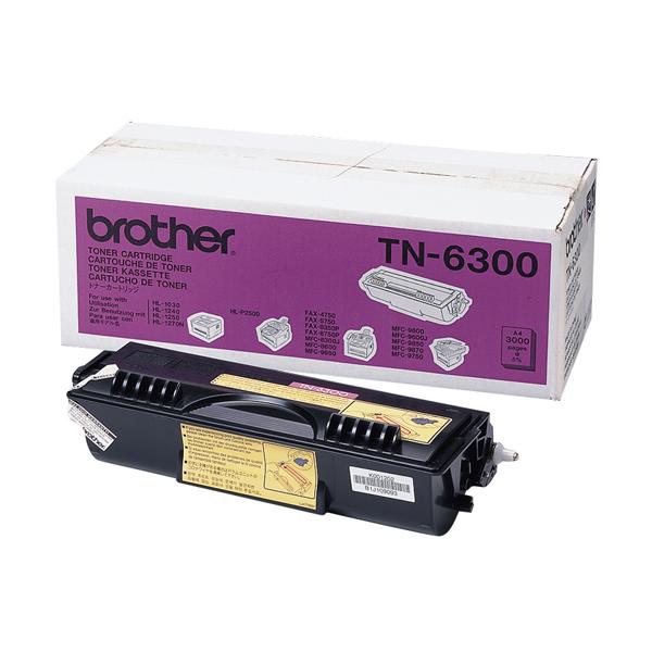Brother TN-6300, 3000 pagine, Nero, 1 pz