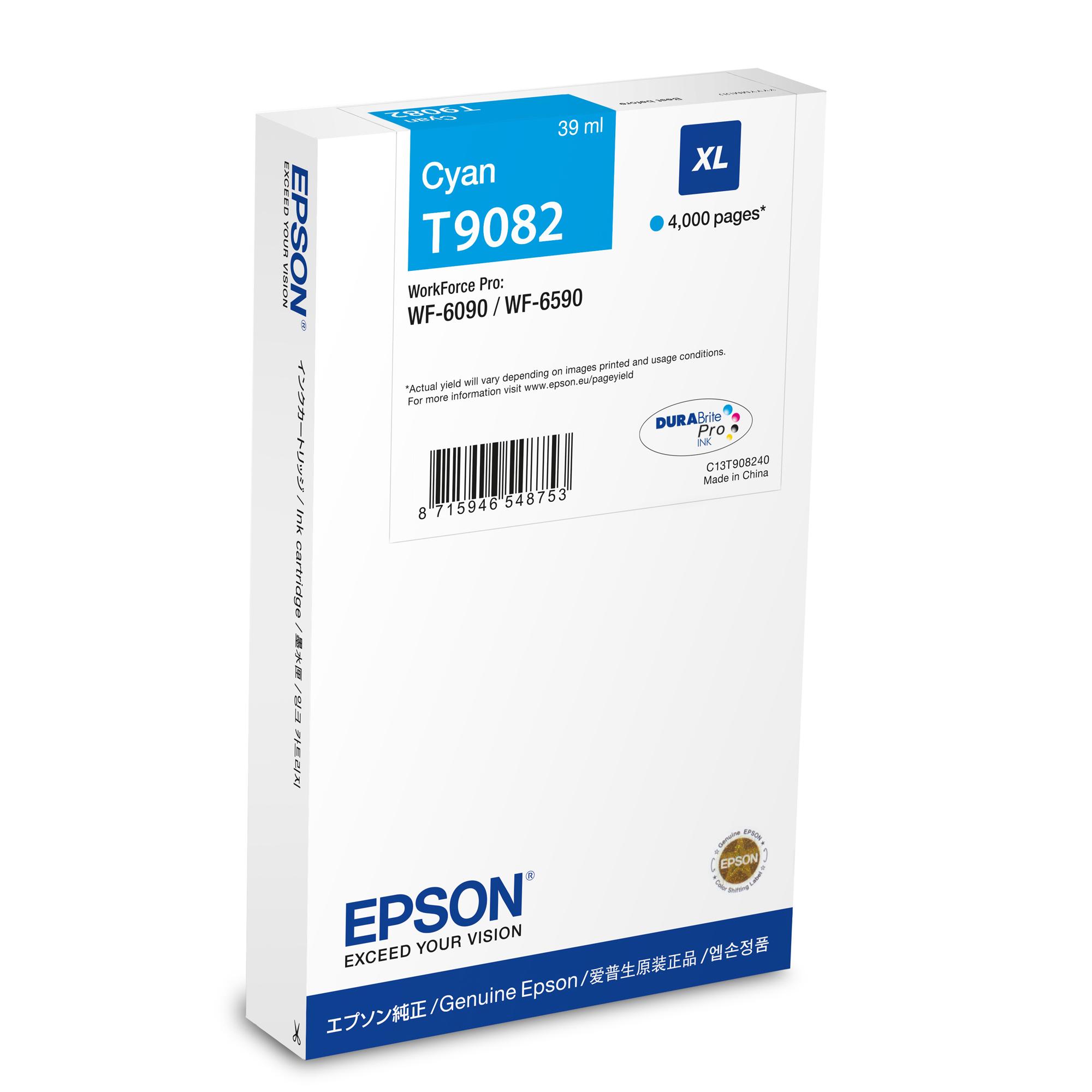 Epson - Tanica - Ciano - T9082 - C13T90824N - 39ml