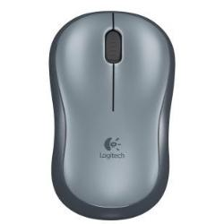 Logitech M185 - Mouse - ottica - senza fili - 2.4 GHz - ricevitore wireless USB - grigio