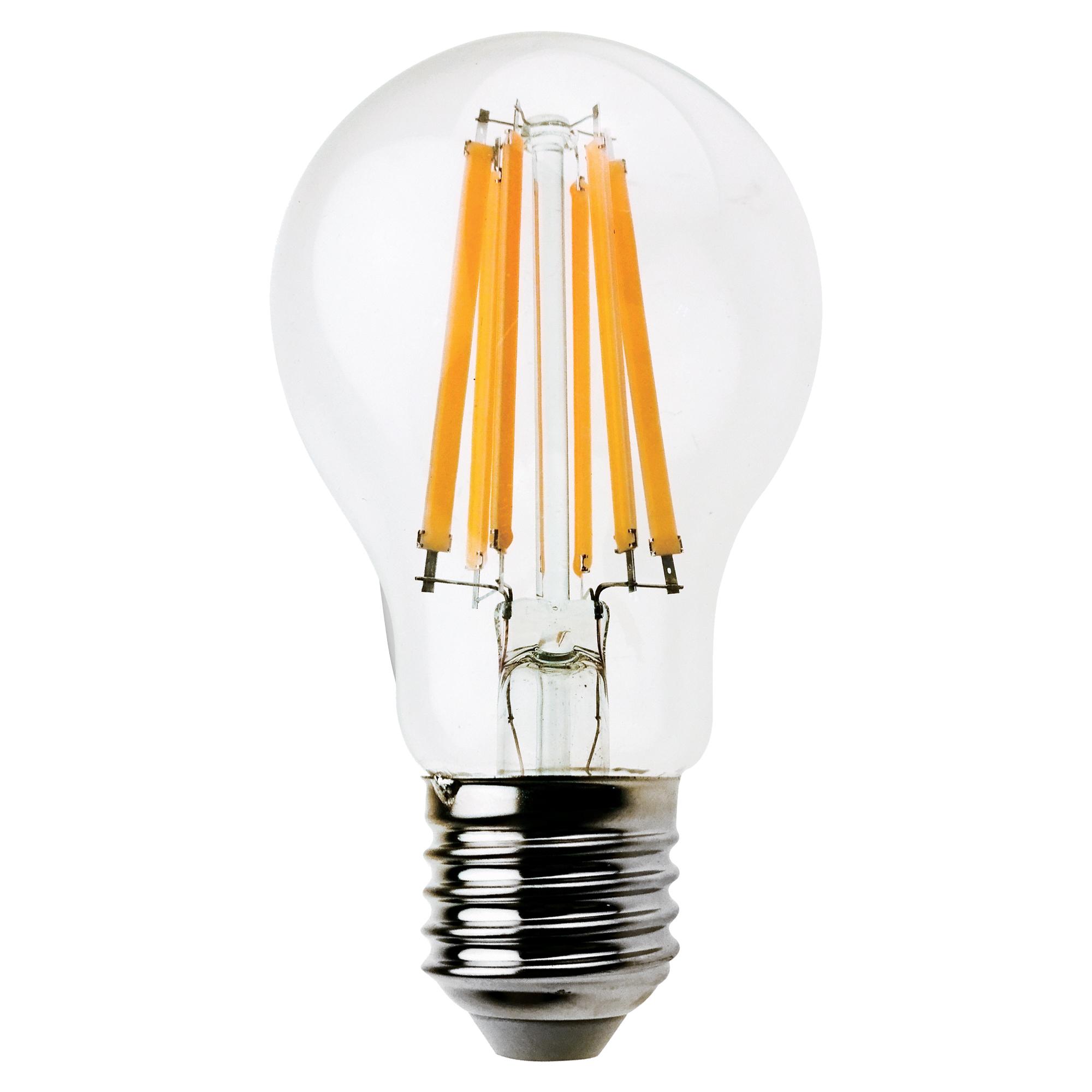 Lampada - Led - goccia - A60 - a filamento - 8W - E27 - 3000K - luce bianca calda - MKC