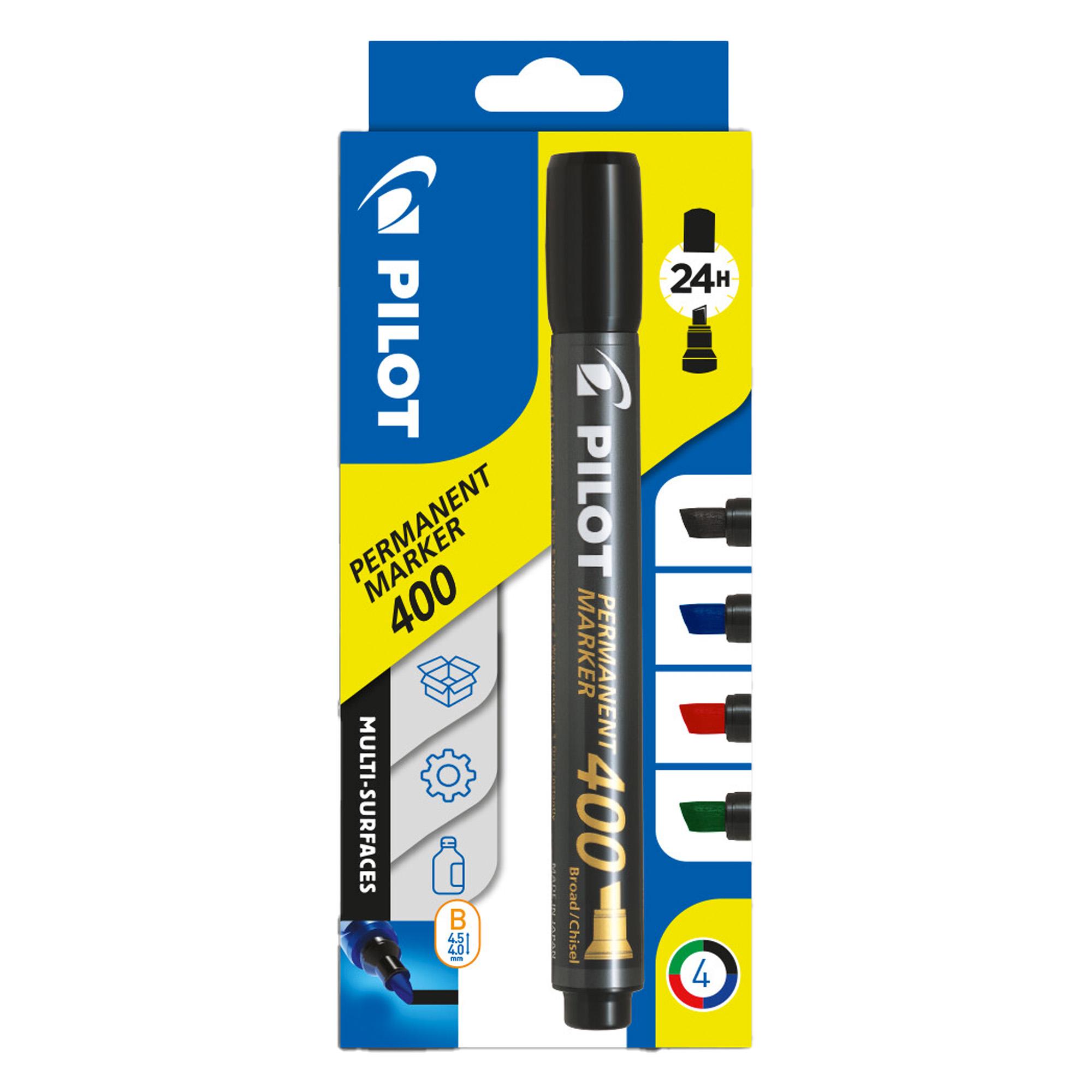 ASTUCCIO 4 MARCATORI PERMANENTI 400 COLORI ASSORTITI P.SCALPELLO …