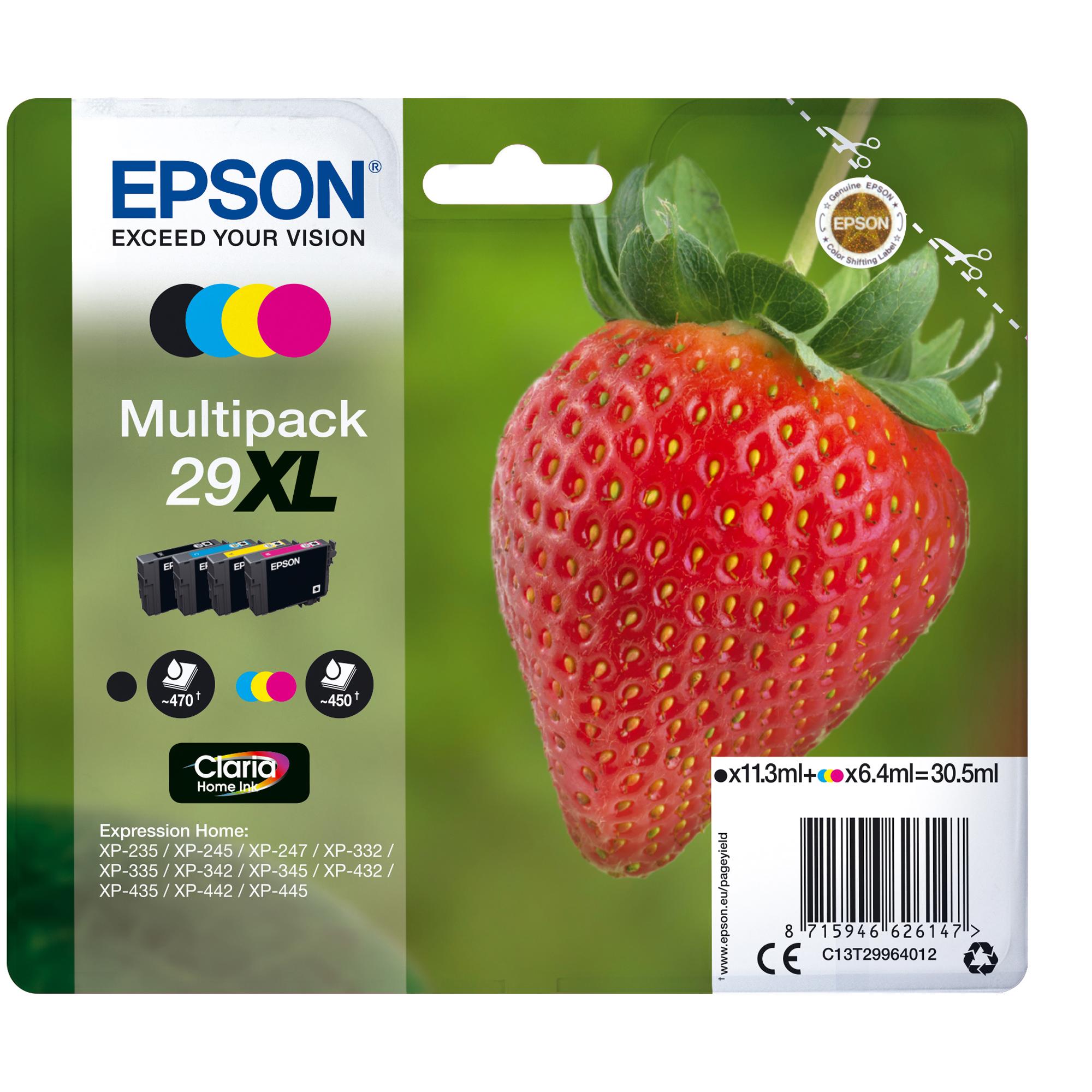 EPSON MULTIPACK 29 XL CONFEZIONE 4 CARTUCCE MULTICOLOR …