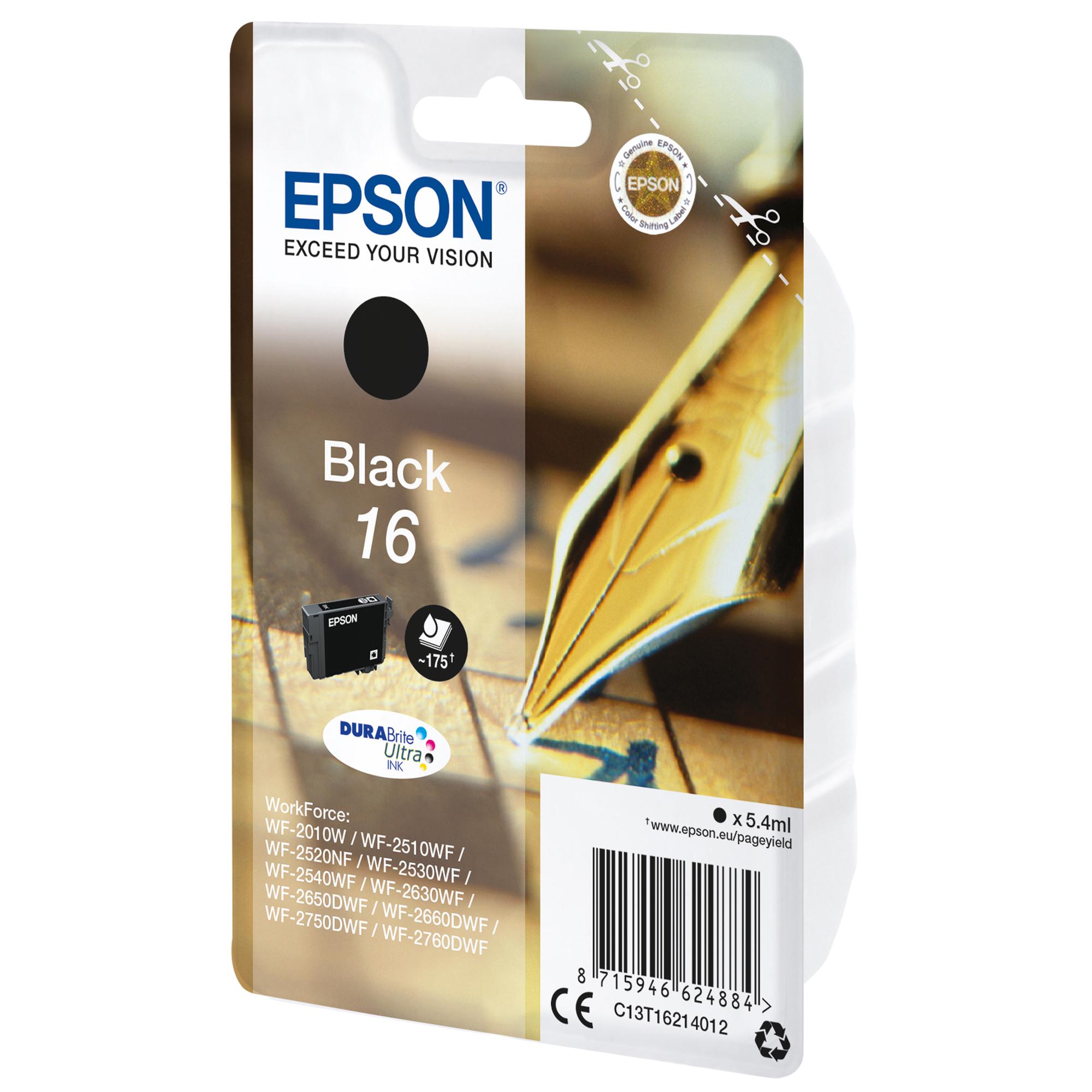 EPSON CART. INK NERO, SERIE 16 PENNA/CRUCIVERBA