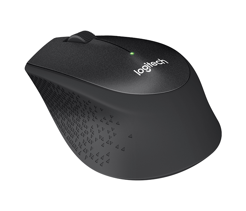 Logitech B330 Silent Plus - Mouse - ottica - 3 pulsanti - senza fili - 2.4 GHz - ricevitore wireless USB