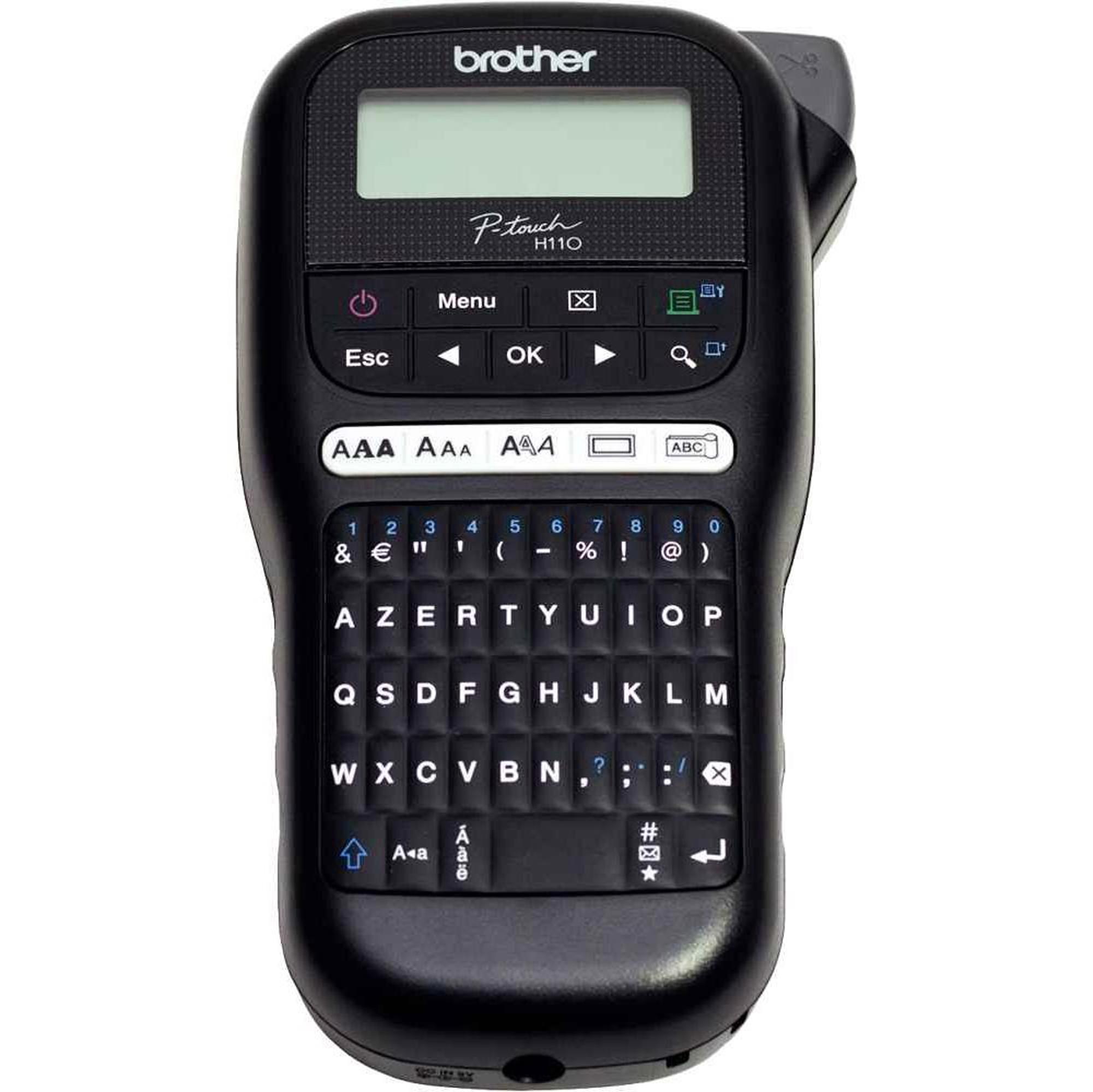 Brother P-Touch PT-H110 - Etichettatrice - B/N - trasferimento termico - Rotolo (1,2 cm) - 180 dpi - fino a 20 mm/sec - stampa su 2 righe
