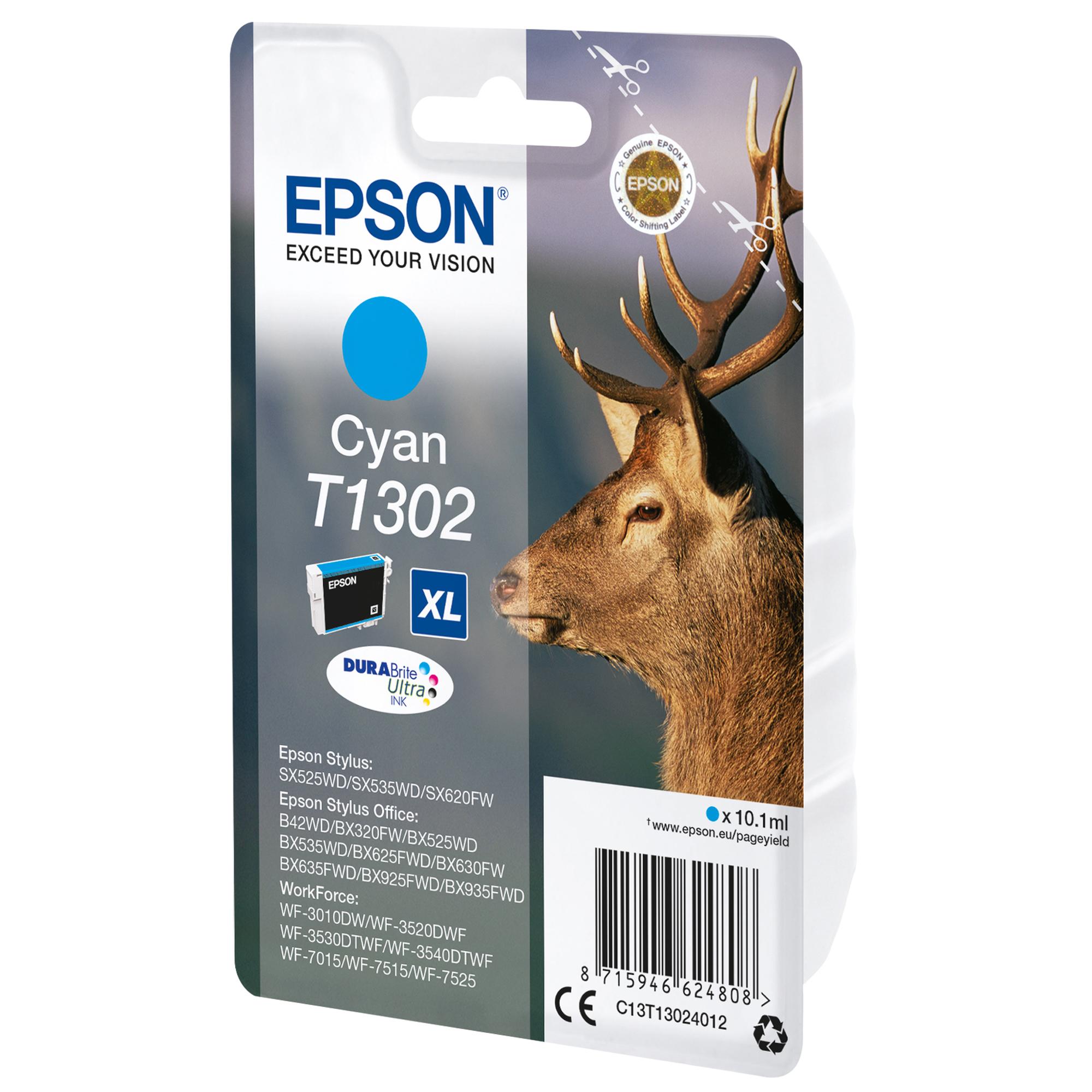 EPSON T1302 XL CARTUCCIA INKJET CIANO