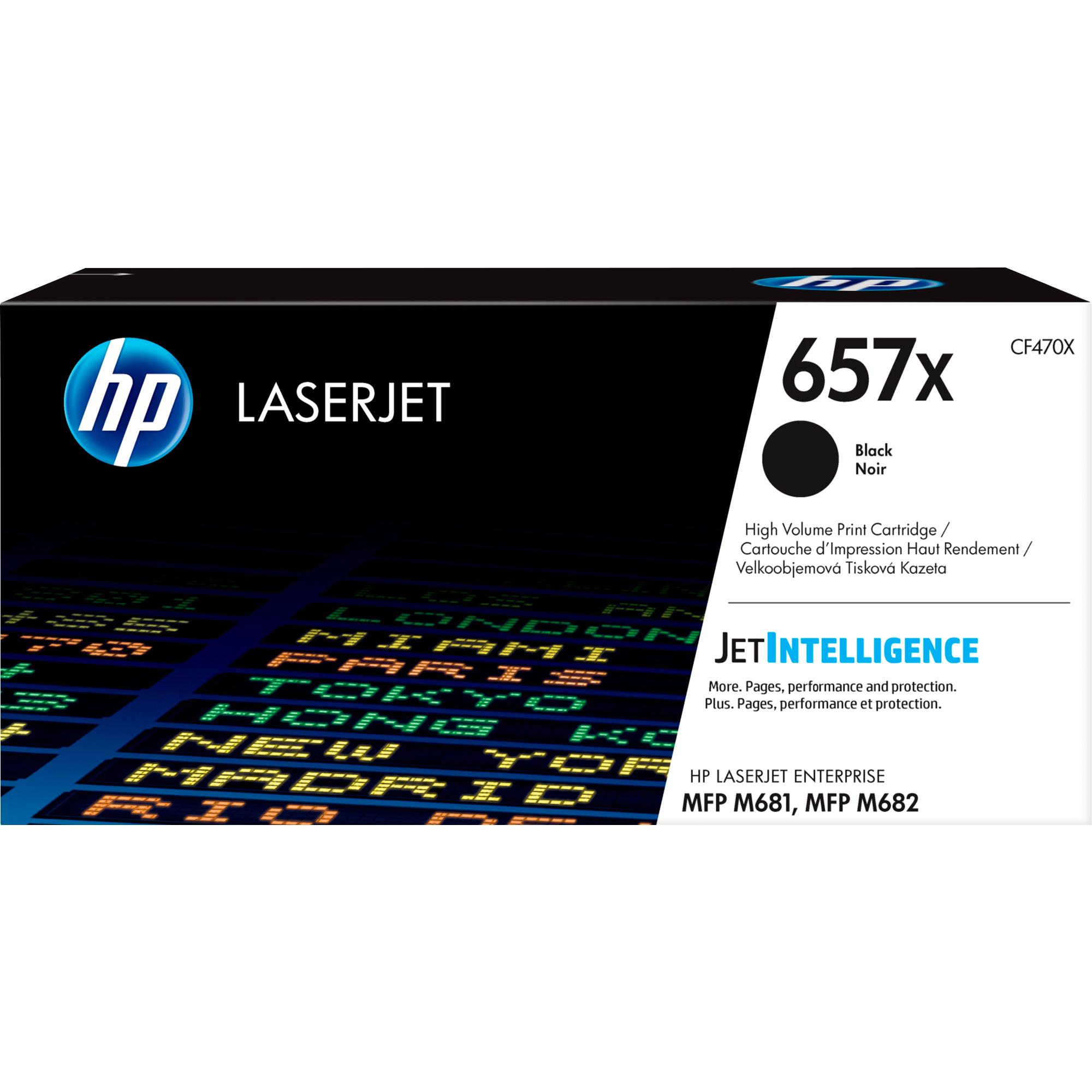 HP 657X - Alta resa - nero - originale - LaserJet - cartuccia toner (CF470X) - per Color LaserJet Enterprise MFP M681; LaserJet Enterprise Flow MFP M681, MFP M682