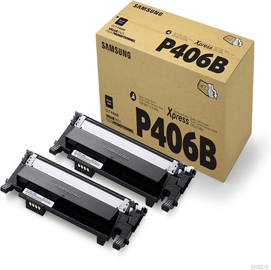 Samsung CLT-P406B - Confezione da 2 - nero - originale - cartuccia toner (SU374A) - per Samsung CLX-3300, 3302, 3303, 3304, 3305, 3306, 3307, SCX-3300, 3301, 3305, 3306