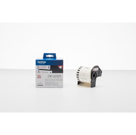 BROTHER DK22251 NASTRO CARTA NERO/ROSSO SU BIANCO 62mm …