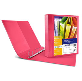 Raccoglitore personalizzabile Myto TI - 22 x 30 cm - 4 anelli a D 30 mm - dorso 4 cm - rosso - Sei Rota