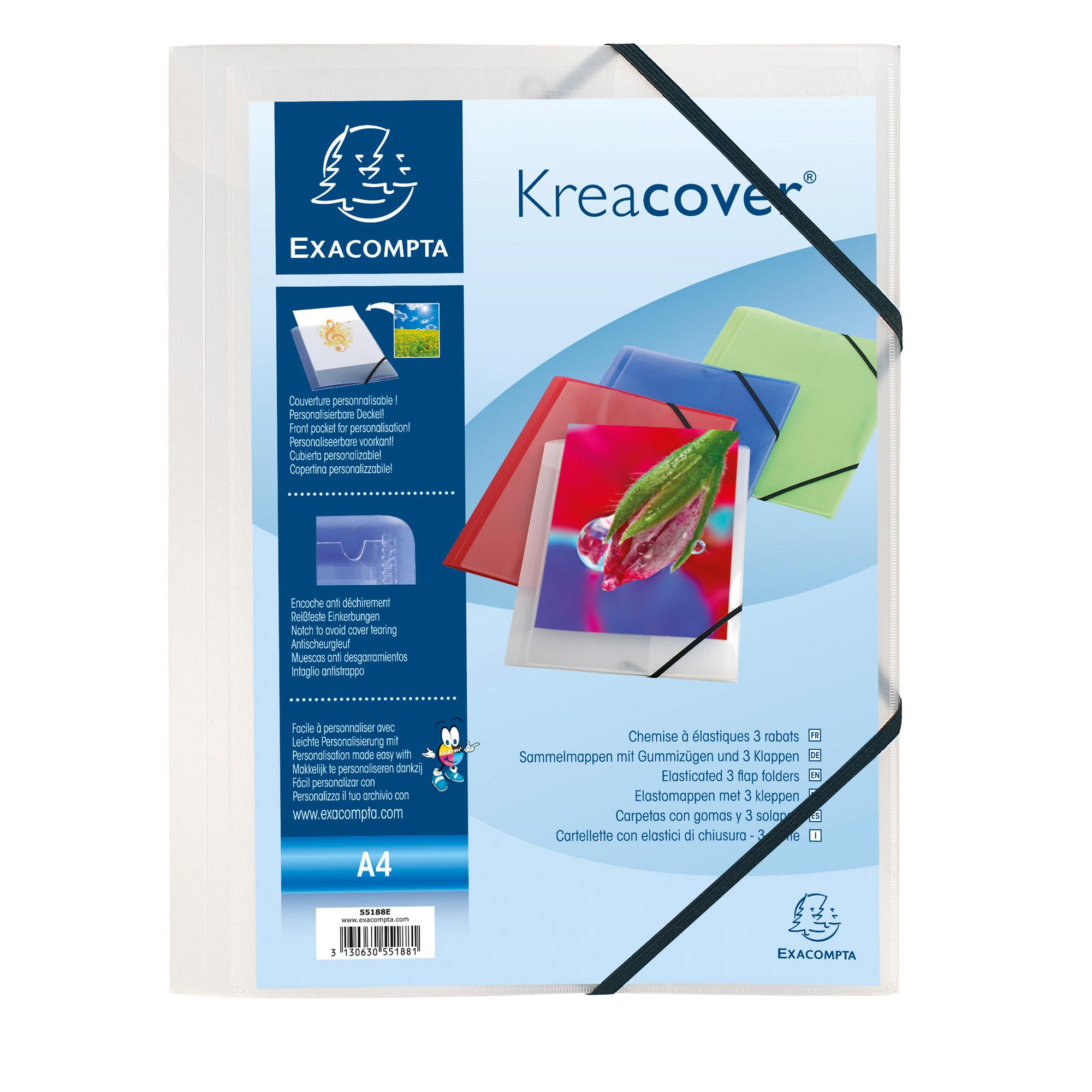 Cartella personalizzabile Kreacover - con elastico - PP …
