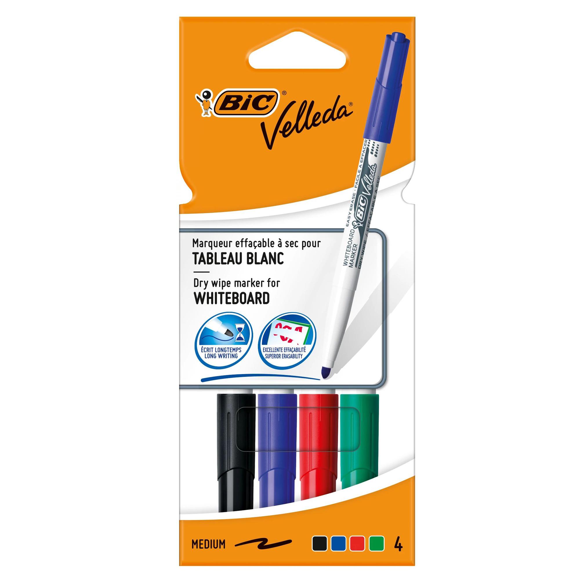 CF4 BIC WHITEBOARD MARKER VELLEDA 1741 ASSORTITO