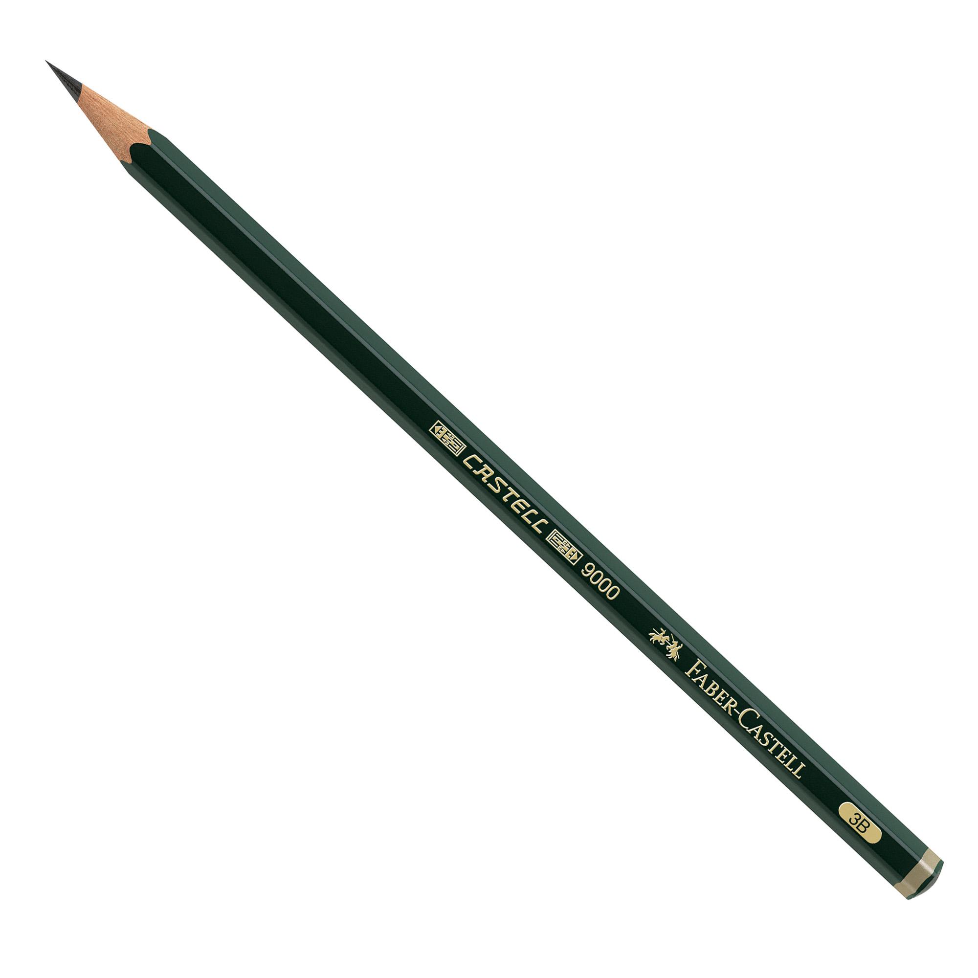 Matita in grafite Castell 9000 - gradazione 3B - esagonale - Faber-Castell