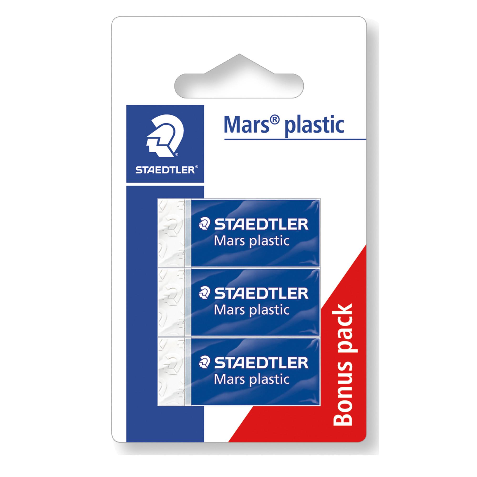 STAEDTLER Mars plastic - Gomma - polipropilene (pacchetto di 3)