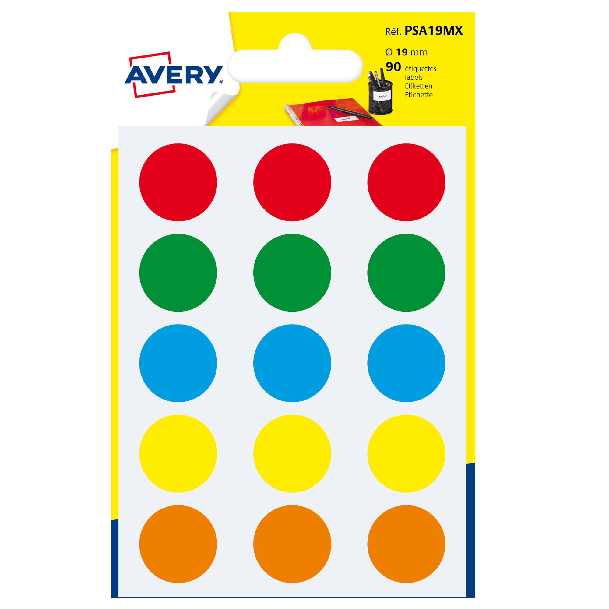 Avery - Etichetta con codice di colore autoadesiva …