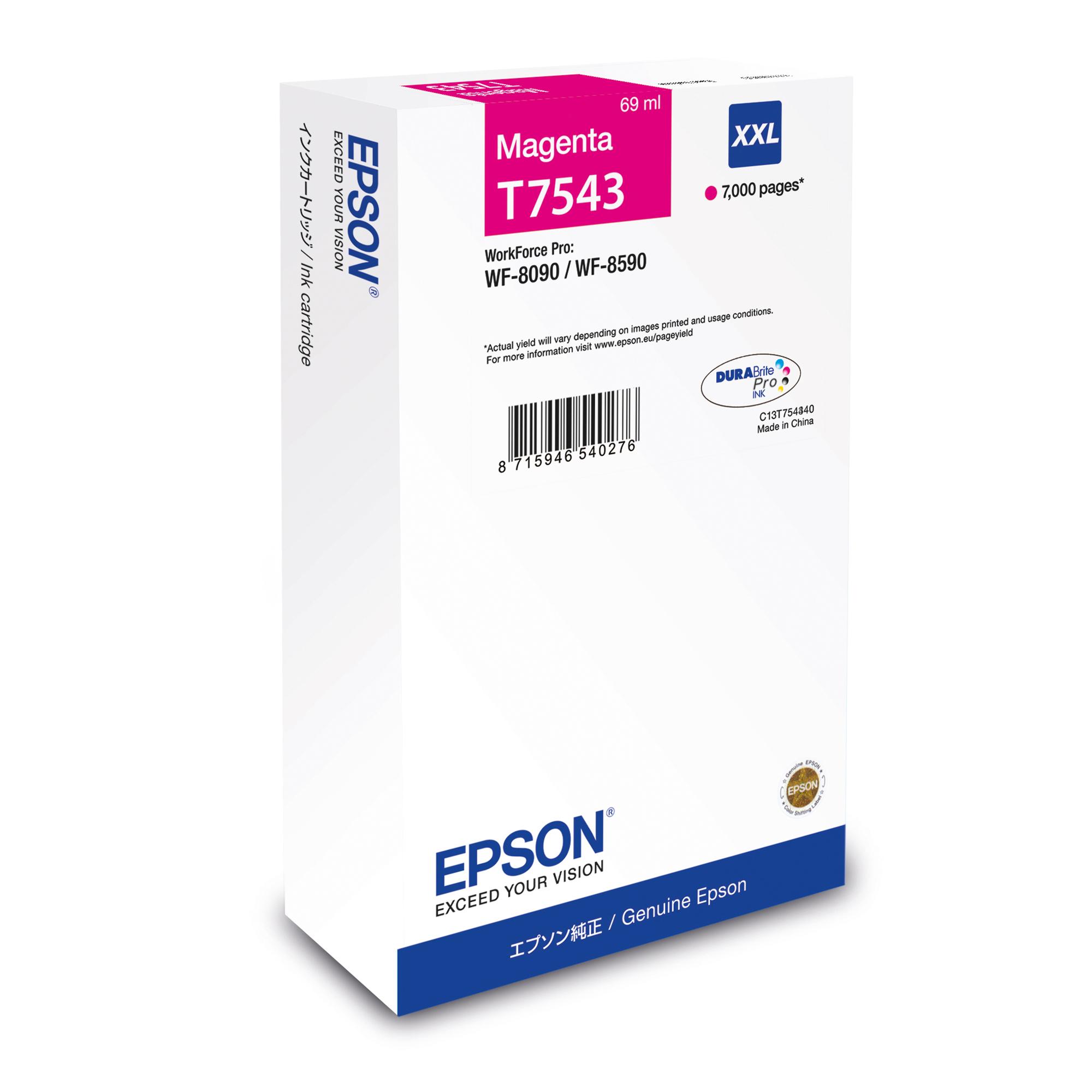 Epson T7543 - 69 ml - misura XXL - magenta - originale - cartuccia d'inchiostro