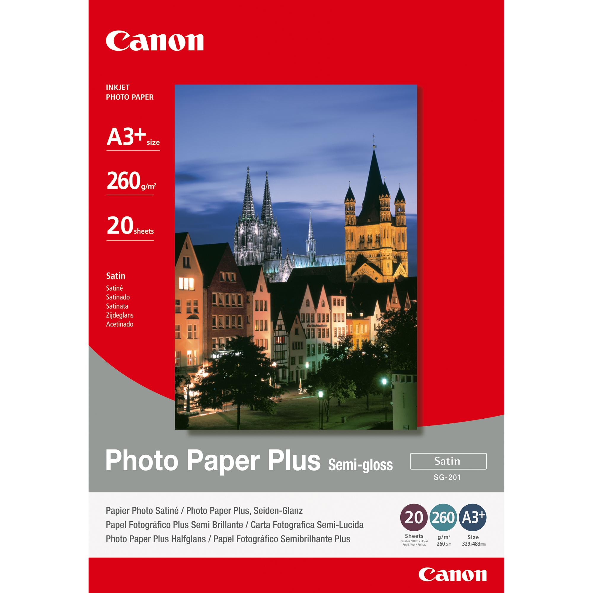 Canon - Carta fotografica Plus Semi-Gloss SG-201 - …