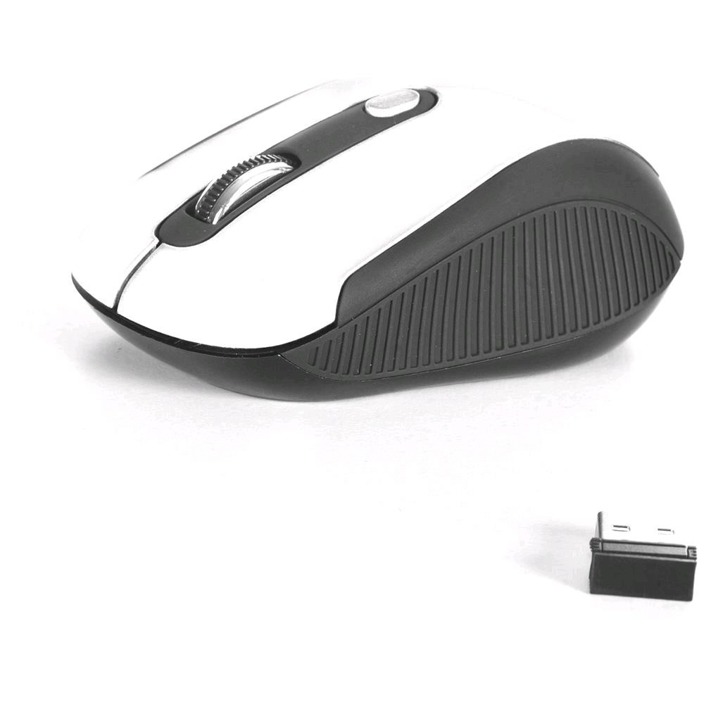 NGS MOUSE OTTICO MINI WIRELESS 800/1600DPI CON 3 TASTI + ROTELLA SCORRIMENTO COLORE BIANCO