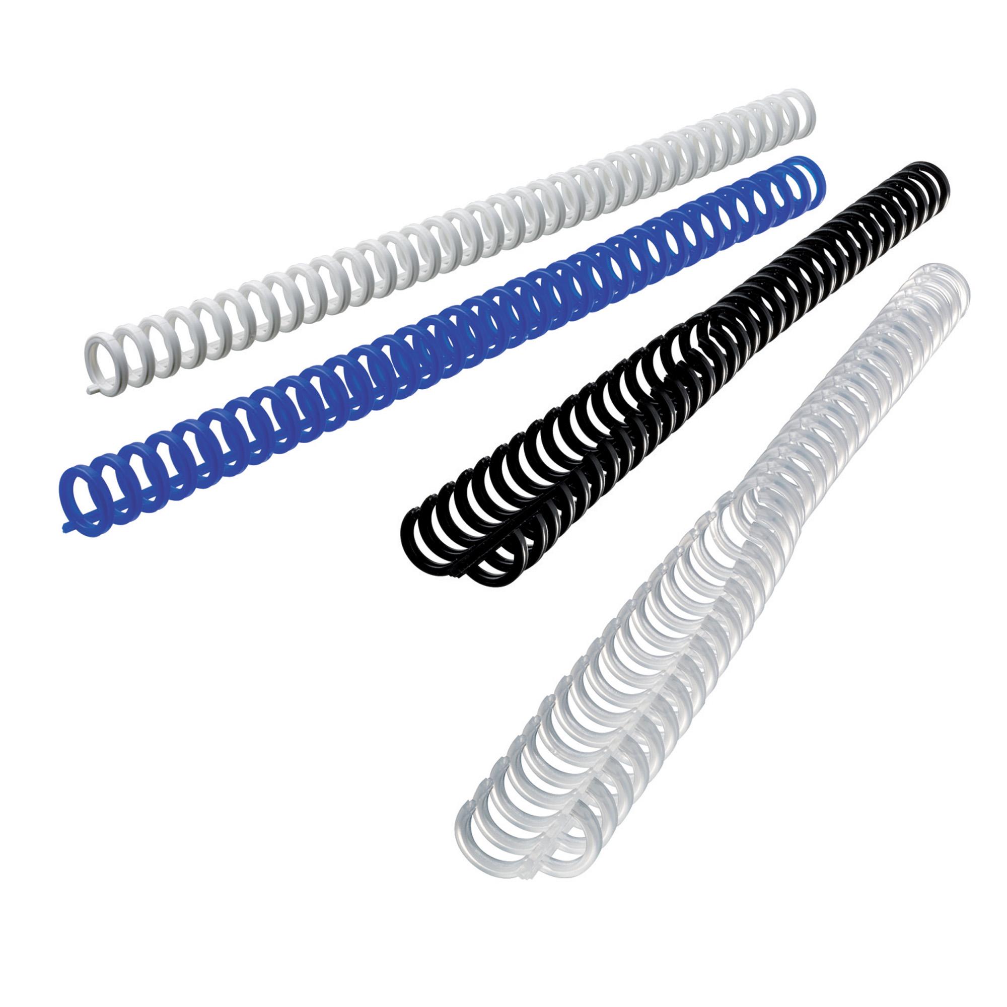GBC ClickBind - 12 mm - 34 anelli - A4 (210 x 297 mm) - 95 fogli - trasparente satinato - 50 pezzi dorso per rilegatura con sistema Clic