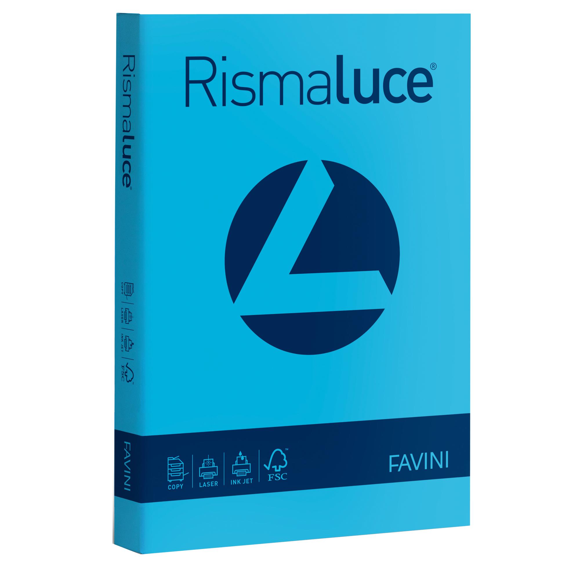 Carta Rismaluce - A4 - 90 gr - azzurro  55 - Favini - conf. 300 fogli