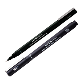 Pin fineliner - punta 0.5 mm - nero - Uni Mitsubishi