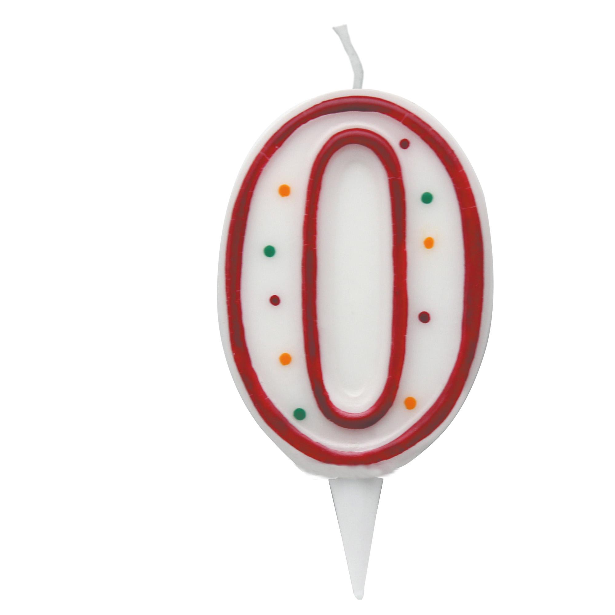 Candelina Zuccherino numero 0 - h. 8.5cm Big …