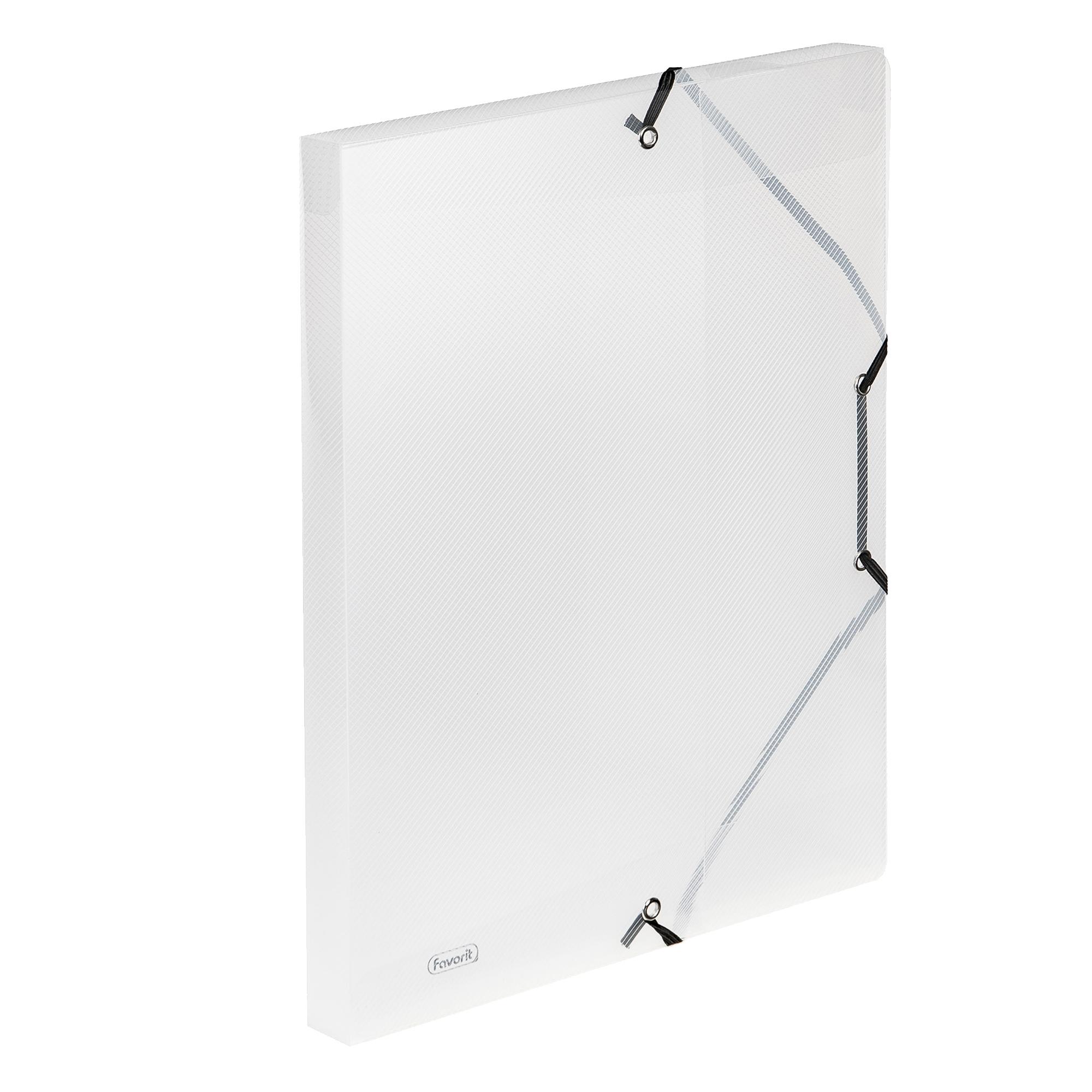 Cartella 3L con elastico Lumina - 24 x 32cm - trasparente - D 2,5 - Favorit