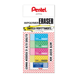 Mini gomma Hi Polymer - colori assortiti - …